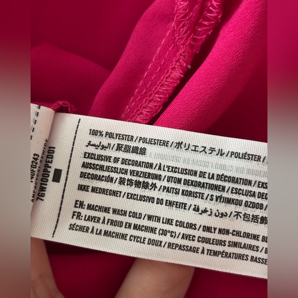 SOLD Abercrombie & Fitch Hot Pink Lace Trim Satin Cami Tank - Picture 7 of 9